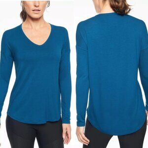 Athleta Cloudlight Relaxed Top, Peacock Blue, Size XXS
